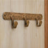 Handcrafted Antique Brass Wall Hook Rack