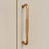 Handcrafted Solid Brass Ribbed Handle