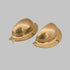 set-of-2 Solid Brass Cup Pulls Half Moon Cabinet Drawer Handles
