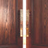 Solid Unlacquered Brass Plate Door Handle
