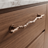 Solid Copper Branch Handle | Handcast Twig Pull, Rustic Kitchen Hardware